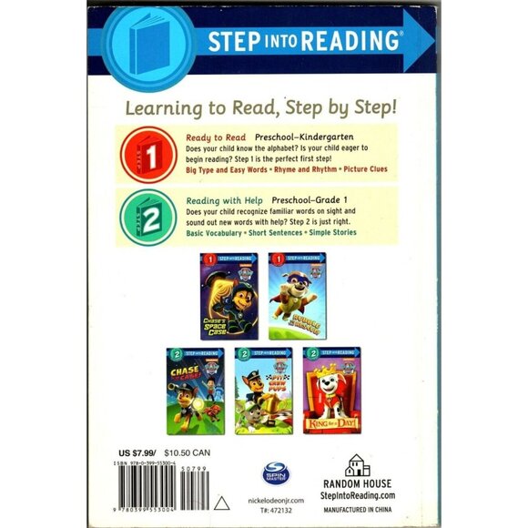 Paw Patrol Nickelodeon Step 1 and 2 Early Readers 5 Puptacular Tales Paperback - Picture 2 of 2